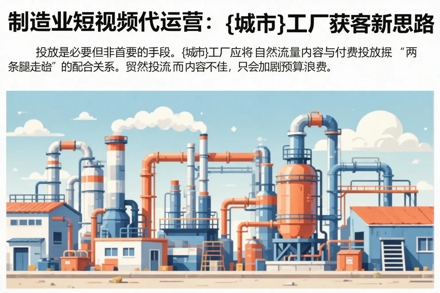制造业短视频代运营:临高工厂获客新思路