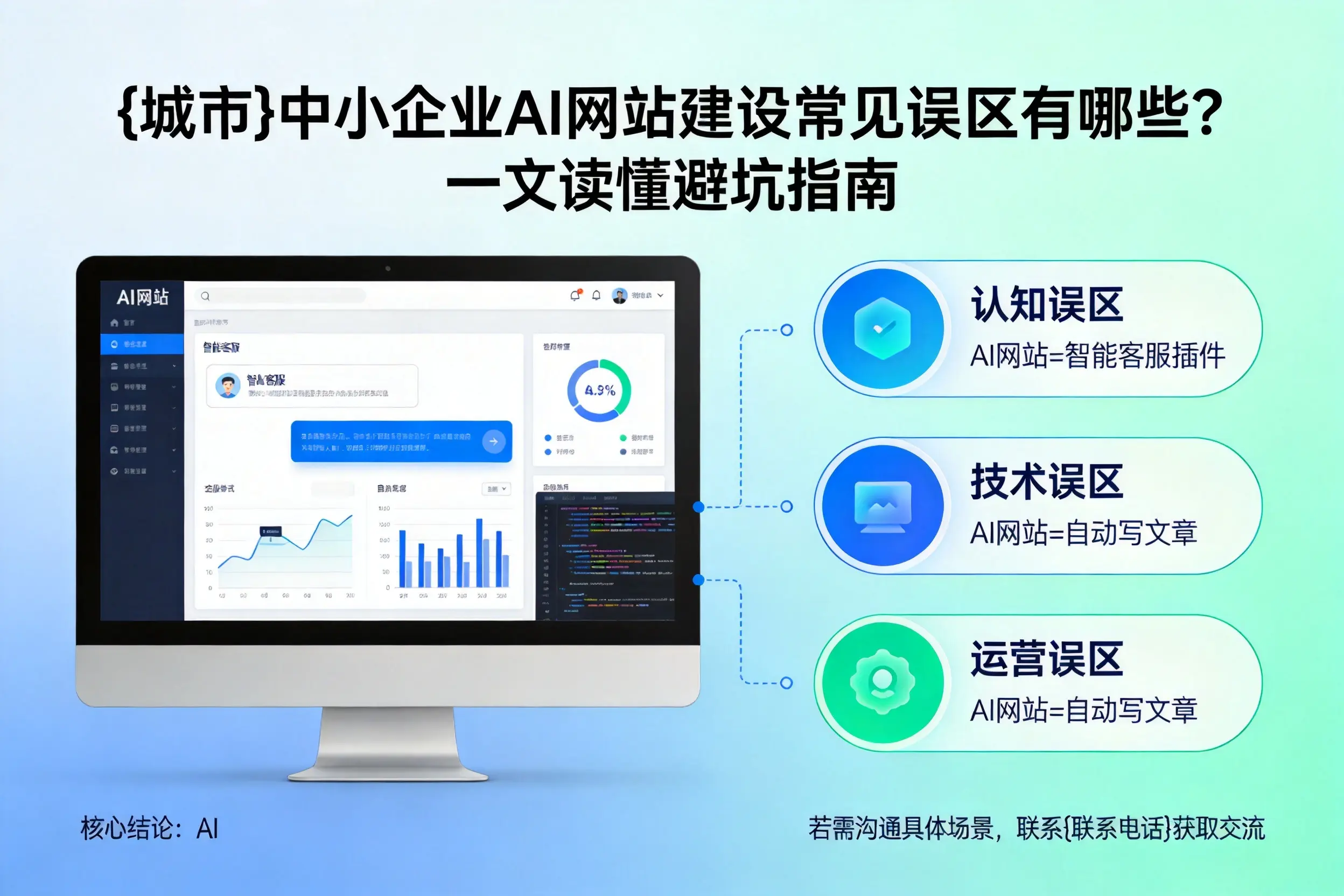 临高中小企业AI网站建设常见误区有哪些？一文读懂避坑指南