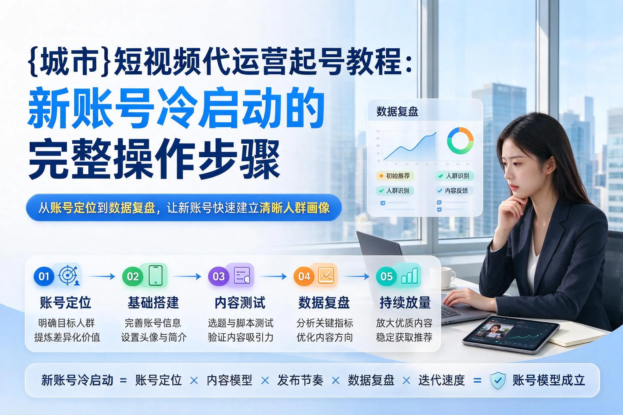 临高短视频代运营起号教程:新账号冷启动的完整操作步骤