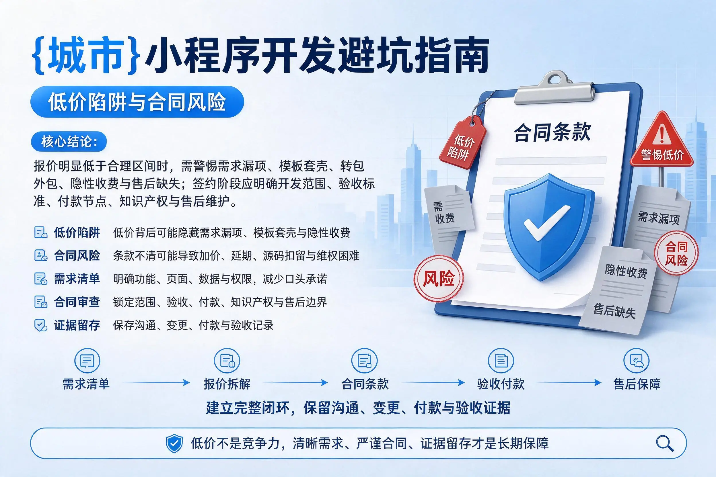临高小程序开发避坑指南：低价陷阱与合同风险