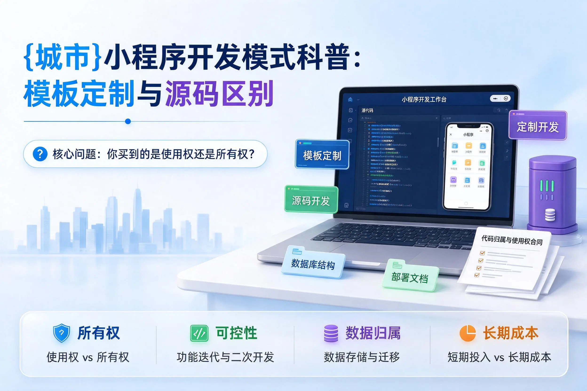 临高小程序开发模式科普：模板定制与源码区别