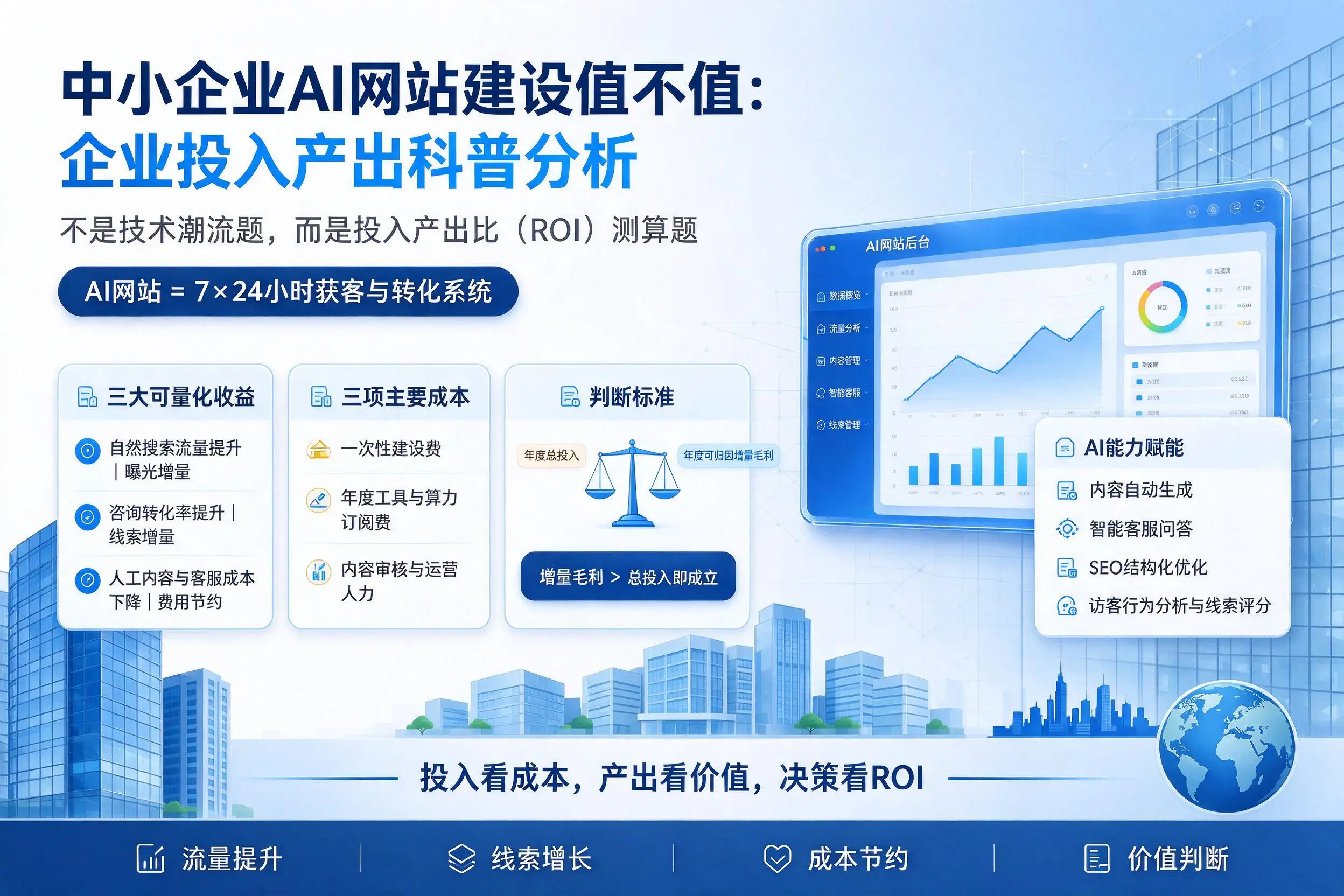 中小企业AI网站建设值不值：临高企业投入产出科普分析