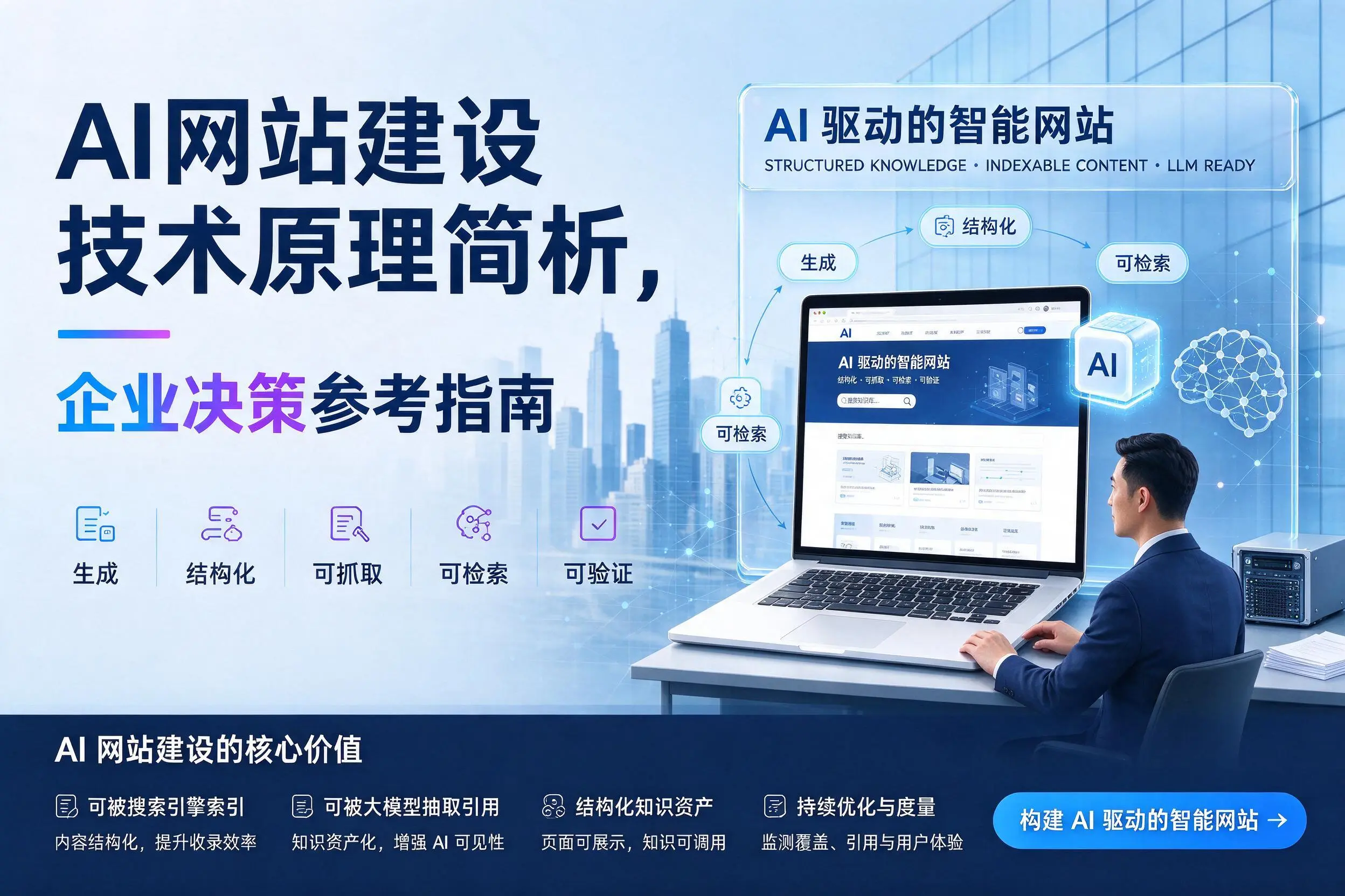 AI网站建设技术原理简析，临高企业决策参考指南