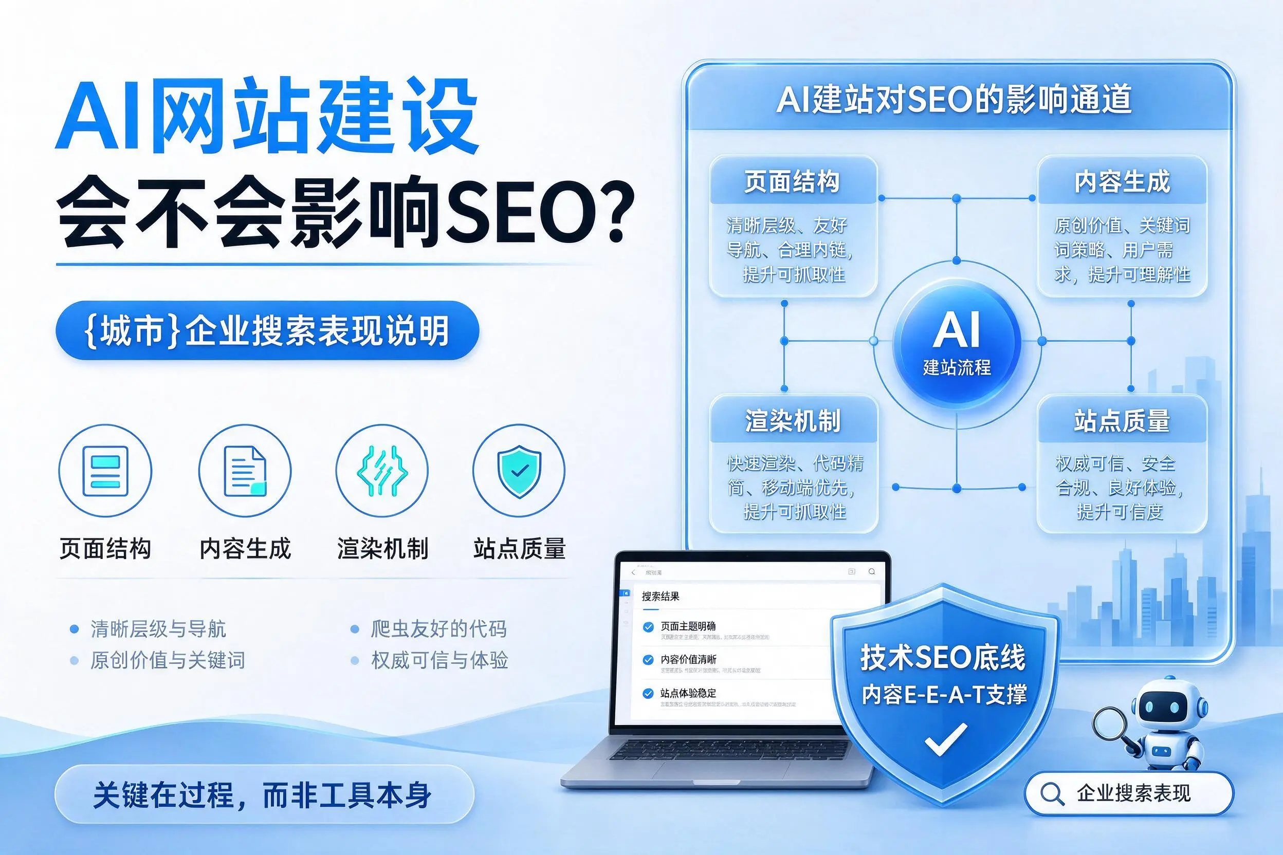 AI网站建设会不会影响SEO？临高企业搜索表现说明