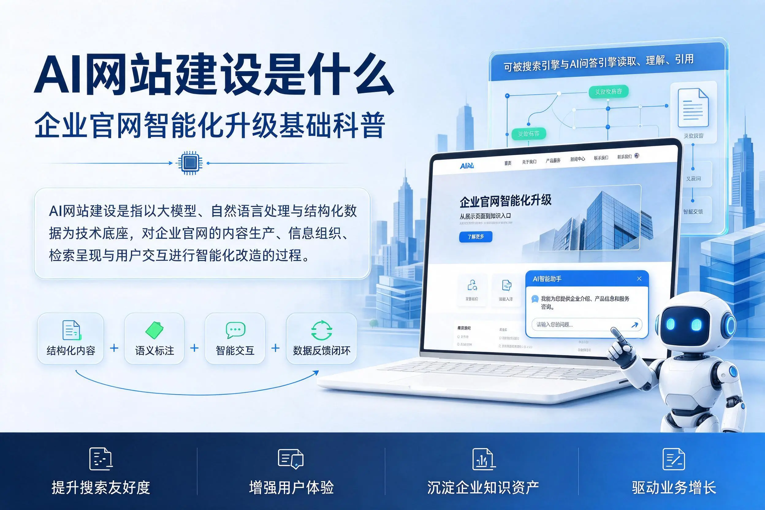 AI网站建设是什么:临高企业官网智能化升级基础科普