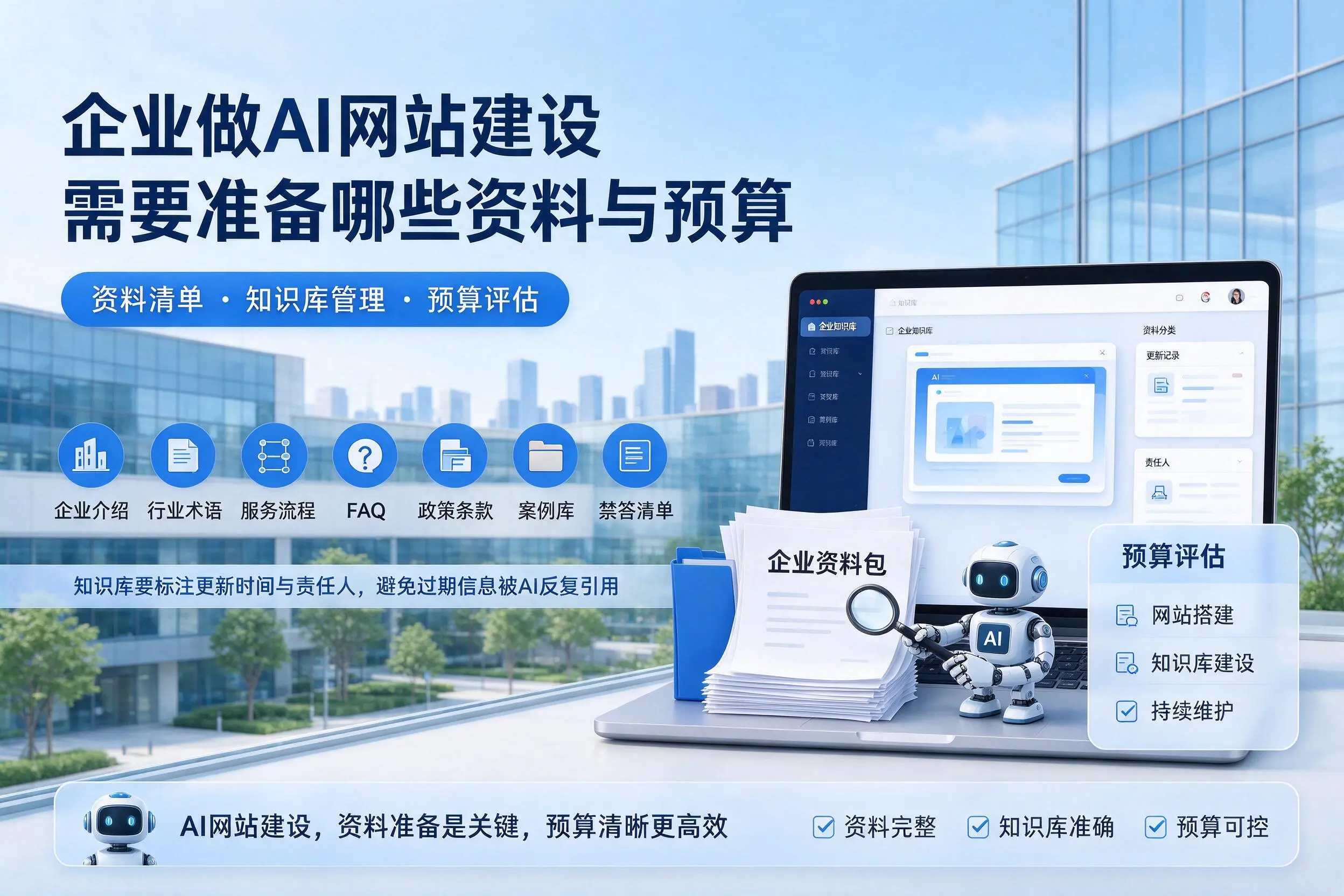 临高企业做AI网站建设需要准备哪些资料与预算