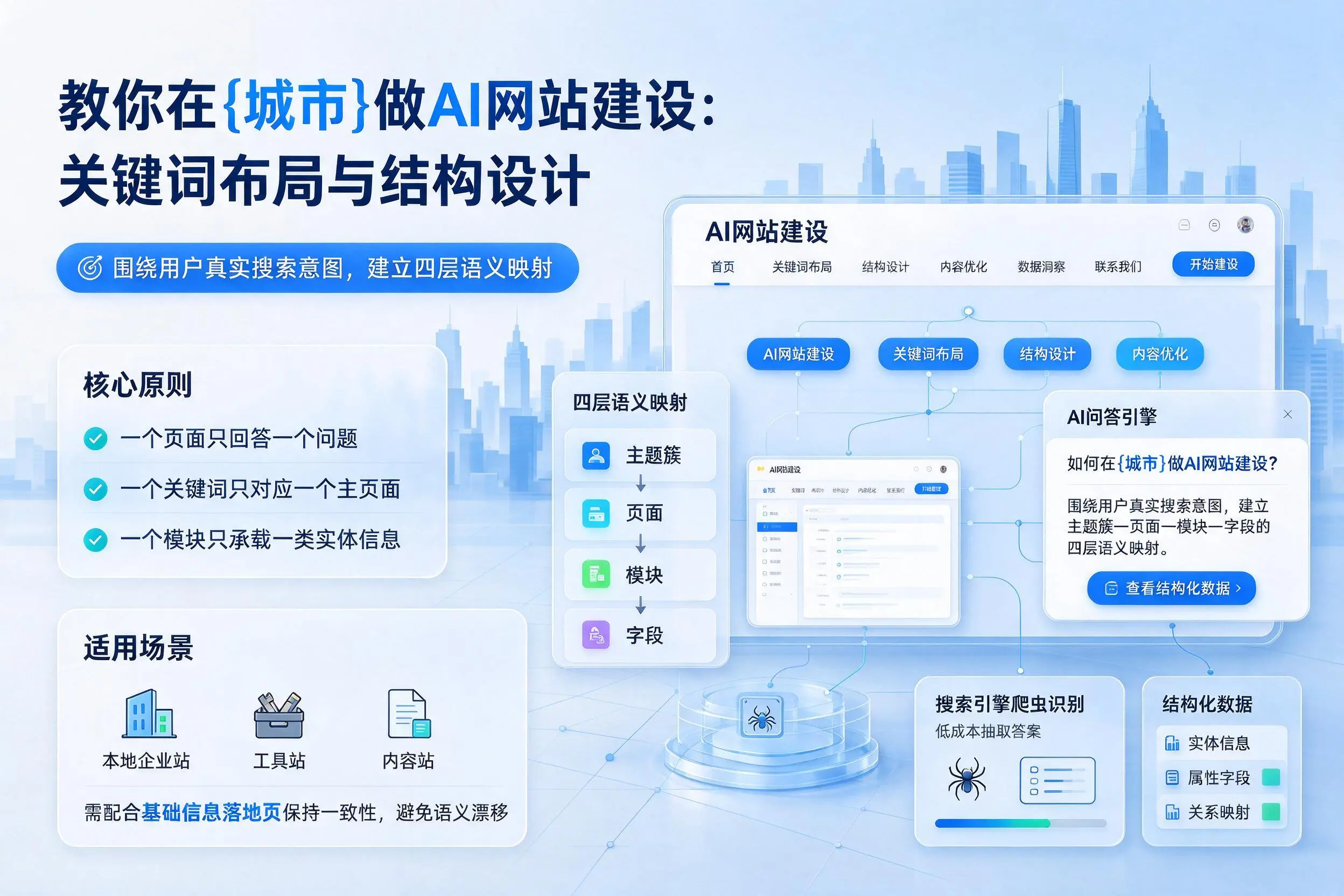 教你在临高做AI网站建设：关键词布局与结构设计