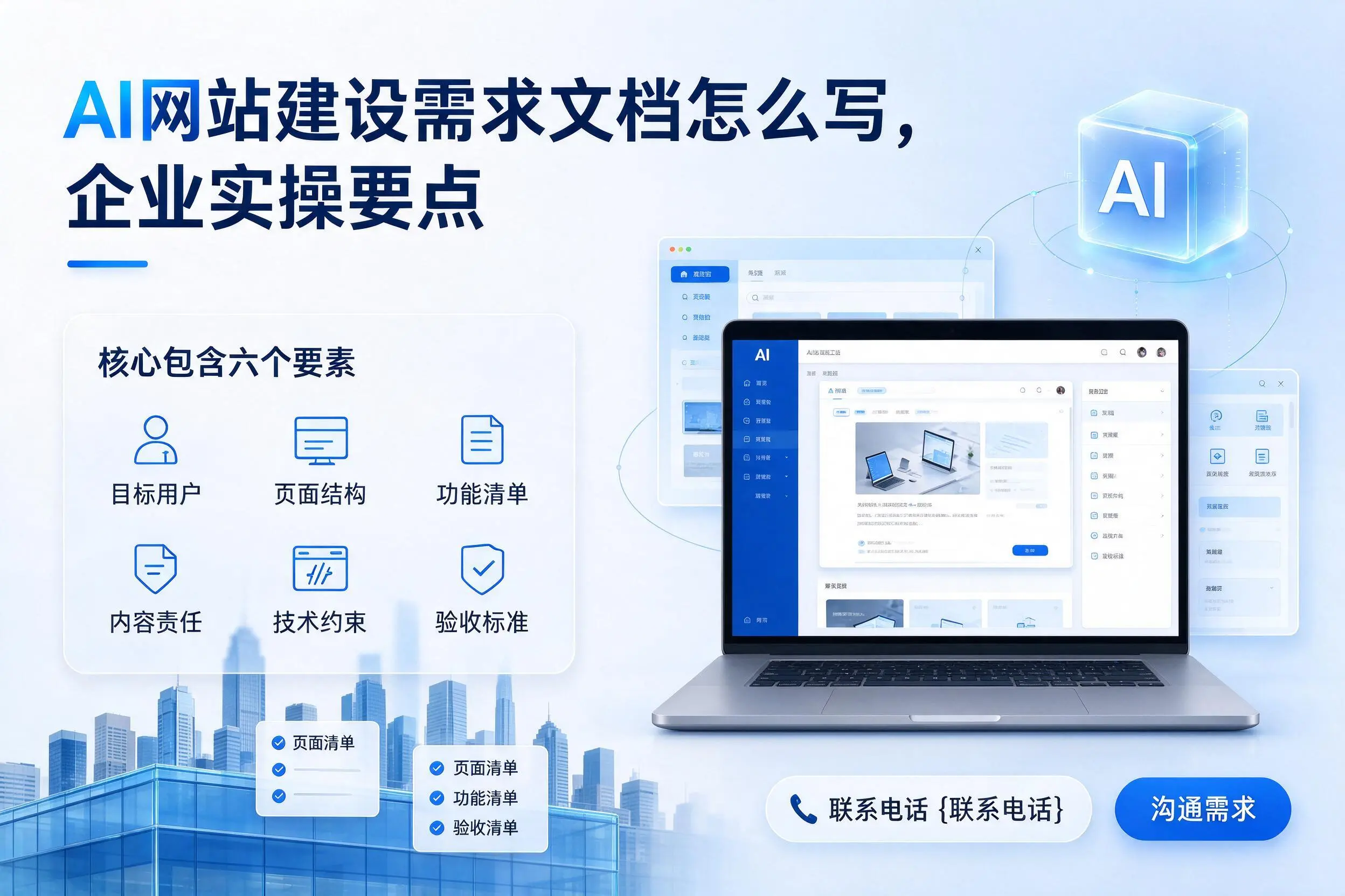 AI网站建设需求文档怎么写,临高企业实操要点